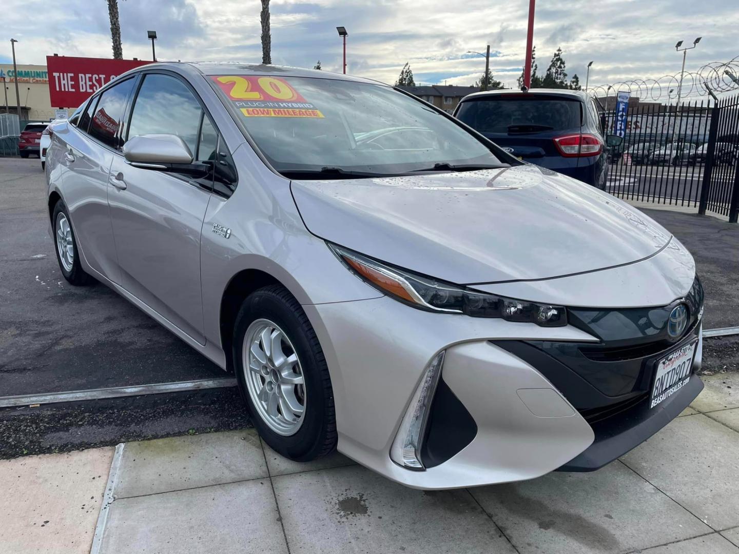 2018 WHITE /WHITE / BLACK Toyota Prius Prime (JTDKARFP9J3) , located at 744 E Miner Ave, Stockton, CA, 95202, (209) 944-5770, 37.956863, -121.282082 - Photo#0